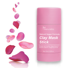 Natural Vegan Formula Clay Mask Stick-Hydrating & Calming | Exfoliates & Tightens Skin - Smooths Pores | Hydrating Face Mask, Soothing Face Mask, Face Clay Mask Skincare