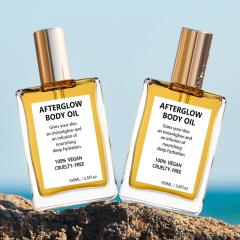 BODY SHIMMER OIL-Waterproof Long Lasting Moisturizing Bronze Body Luminizer Glow For Face & Body, Liquid Illuminator Body Highlighter