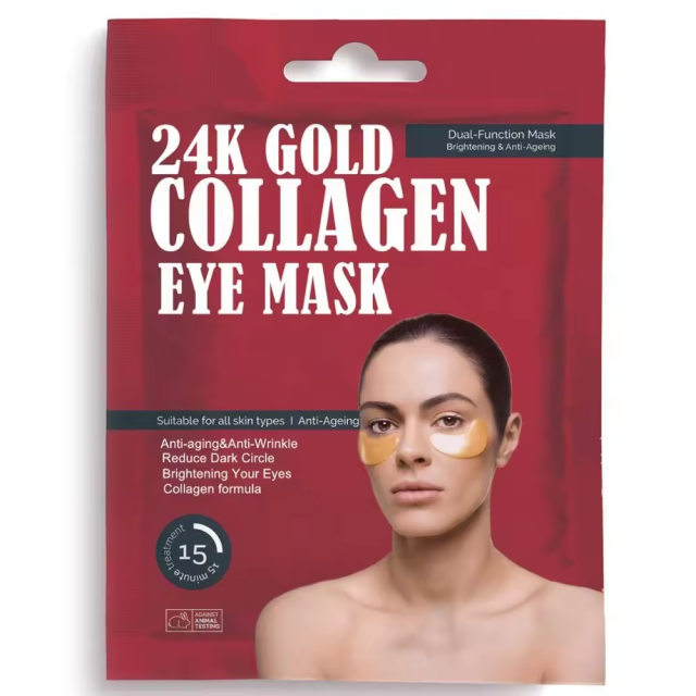 24K Gold Eye Patches for Puffy Eyes and Dark Circles