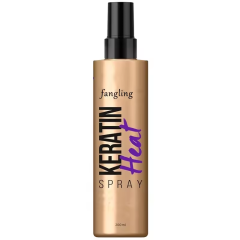 Iron straight heat protect keratin grey hair spray
