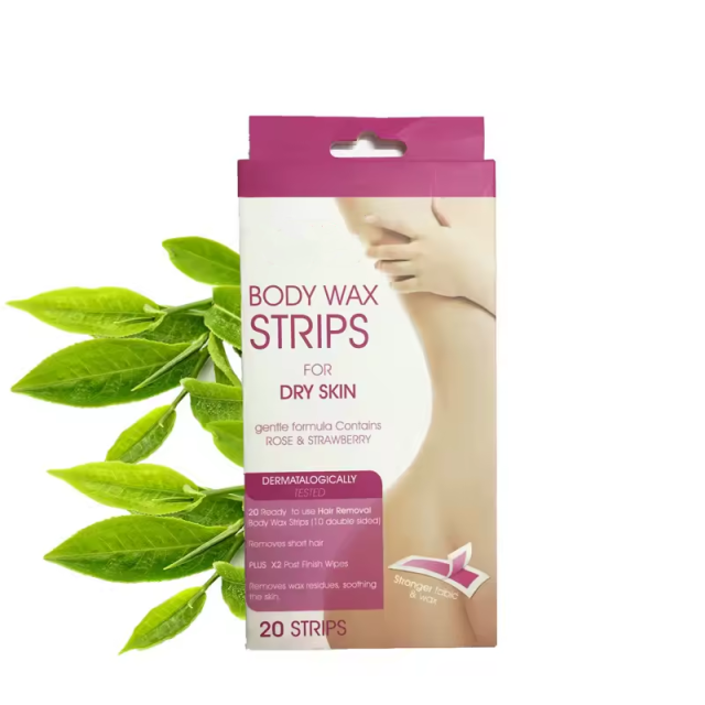 Effective skin beauty care leg hair removal wax strips