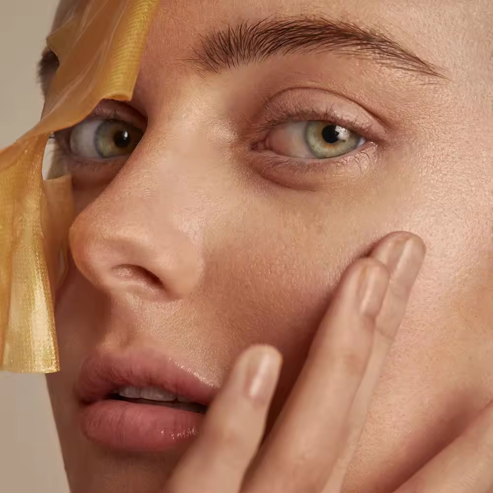 anti-wrinkle collagen whitening beauty 24k gold foil facial sheet mask