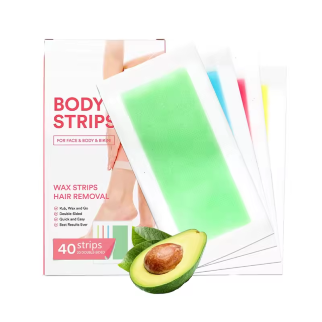 Hair Removal Wax Strips for Body Arms Legs Chest Back