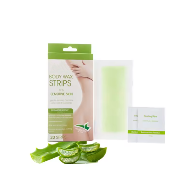 Effective skin beauty care leg hair removal wax strips