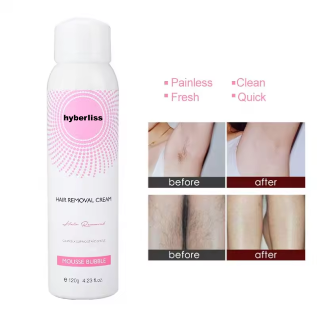 Painless Spray Foam Mousse Body Depilatory Hair Removal Cream