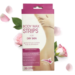Gentle and non-irritating wax strips for hair removal