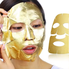 24K Gold Foil Caviar Facial Sheet Mask for Moisturizing skin