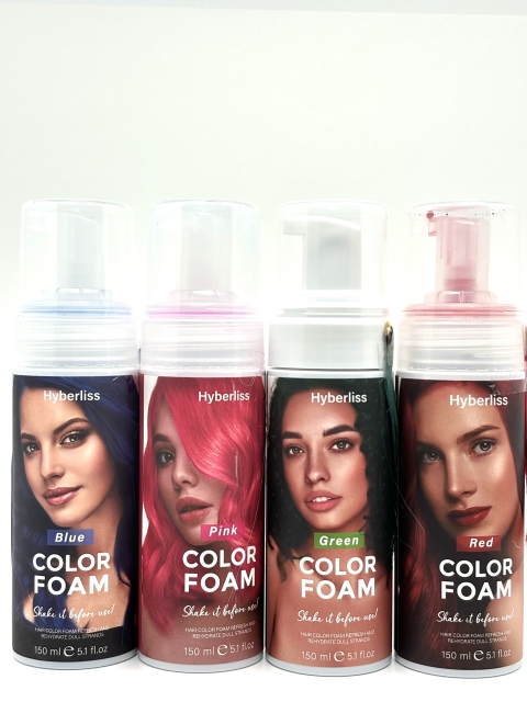 RED COLOR FOAM- Classic High Voltage - Semi Permanent Deep, Blood Red Hair Color - Vegan, PPD And Ammonia Free