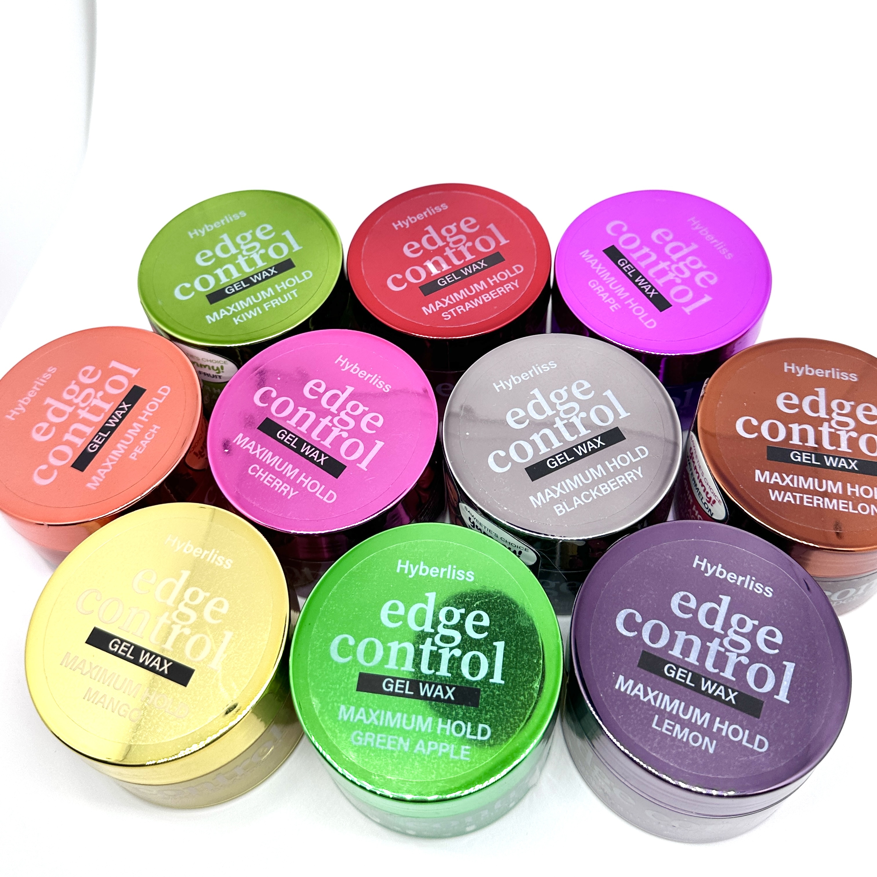 edge control MAXIMUM HOLD KIWI FRUIT-Hair Maximum 48 Hour Hold Non-Flaking Tame Frizz Hair Pomade