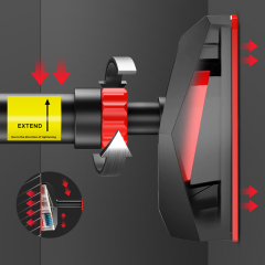 9th Generation pull up bar horizontal bar black and red