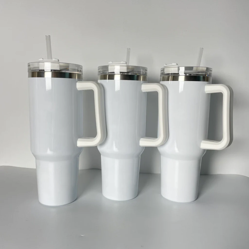 40oz H1.0 & H2.0 White sublimation tumblers -  USA Warehouse