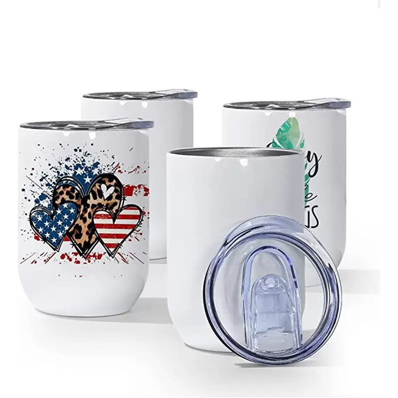 12oz Sublimation Straight Wine Tumbler - USA Warehouse