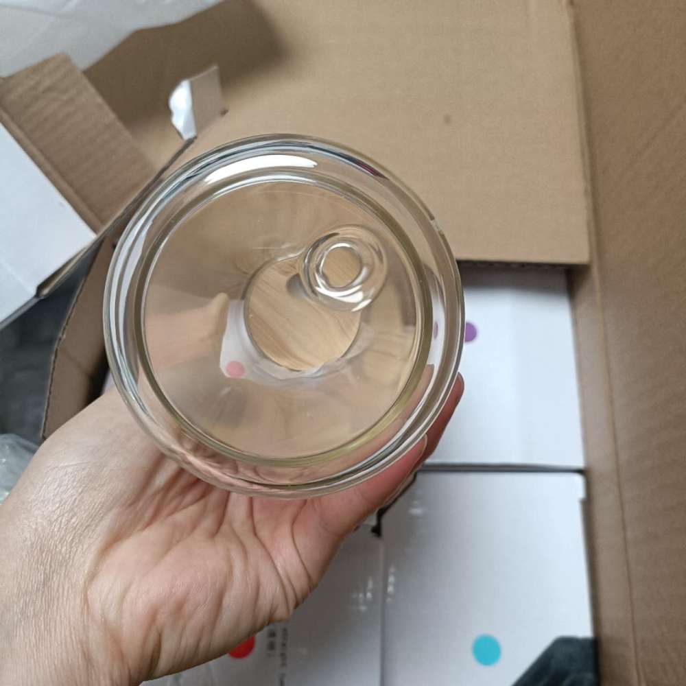 16oz Clear Double Wall Blank Sublimation Snowglobe Glass Can