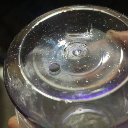 Pre-Sale  10oz clear double walled plasticwater  snow globes bottles with pre drilledhole and plug