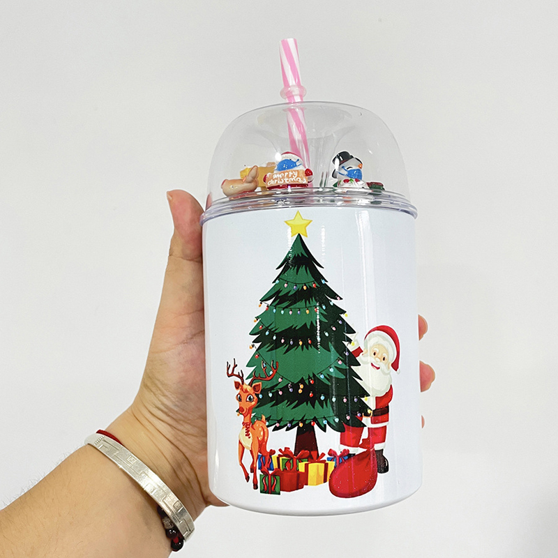 12oz sea view cover tumbler - USA Warehouse