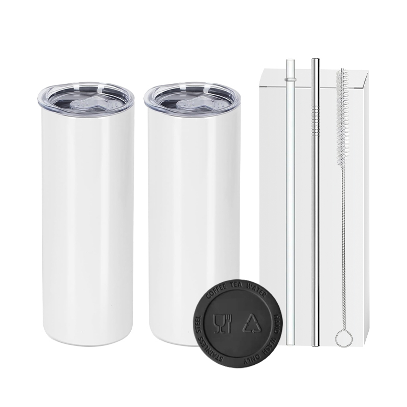20oz sublimation skinny tumbler with all attactments USA warehouse
