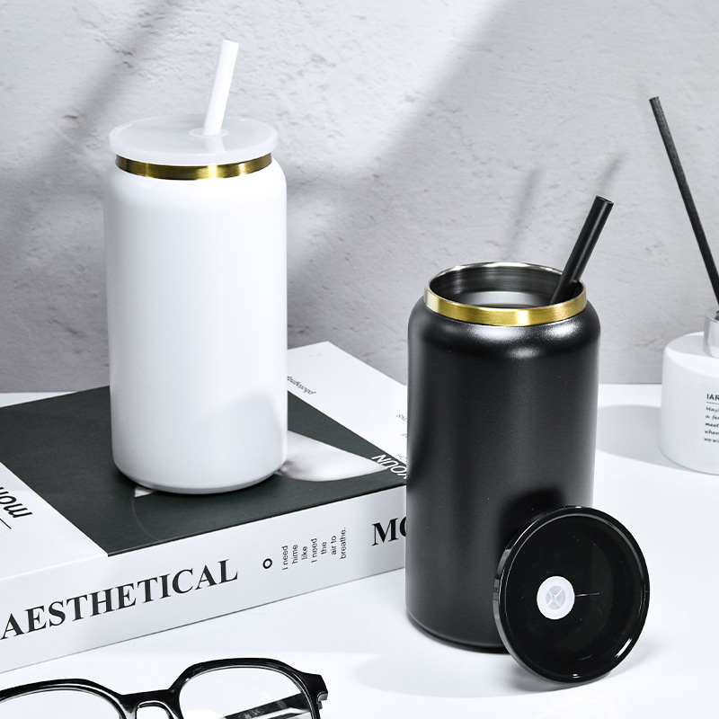 16oz Powder Coating Can White And Black Color