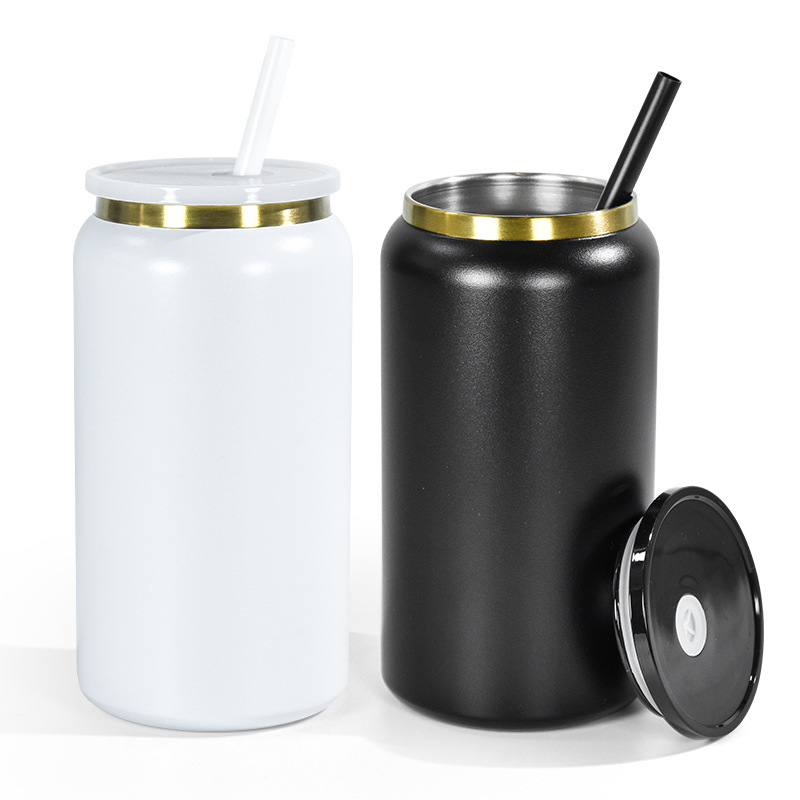 16oz Powder Coating Can White And Black Color