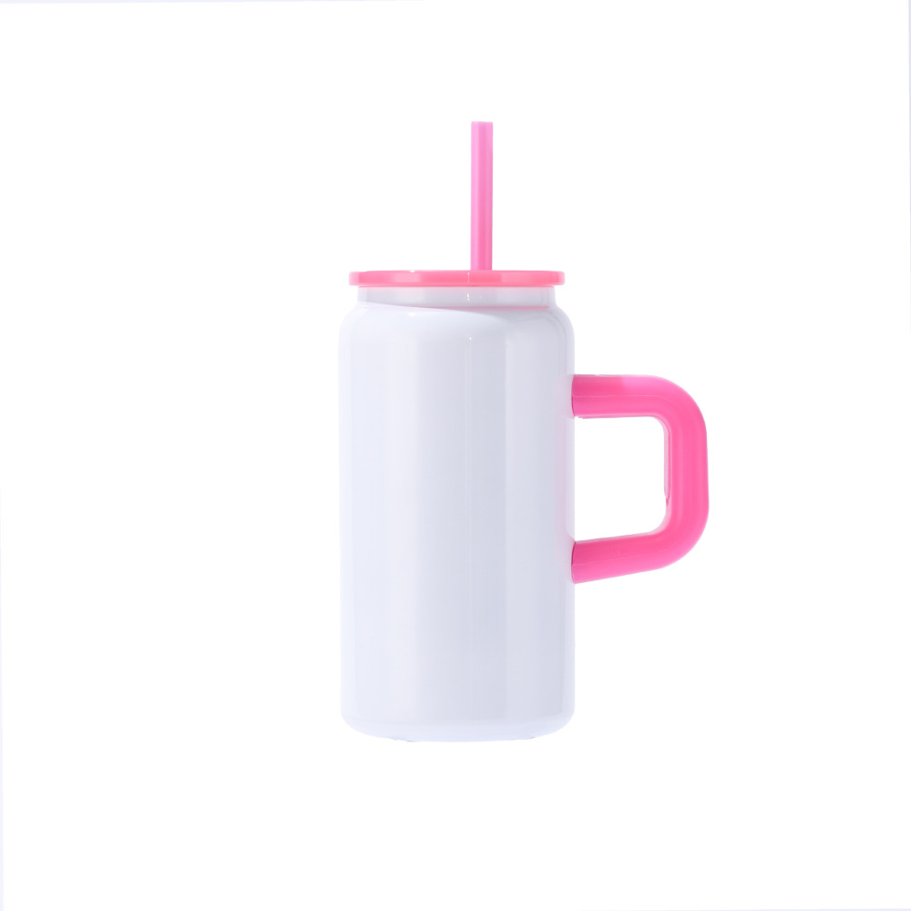 16oz Sublimation Matte Macaron Metal Can With Handle