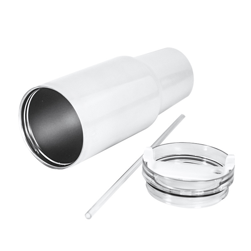 H1.0 40oz White Sublimation Tumbler With Handle