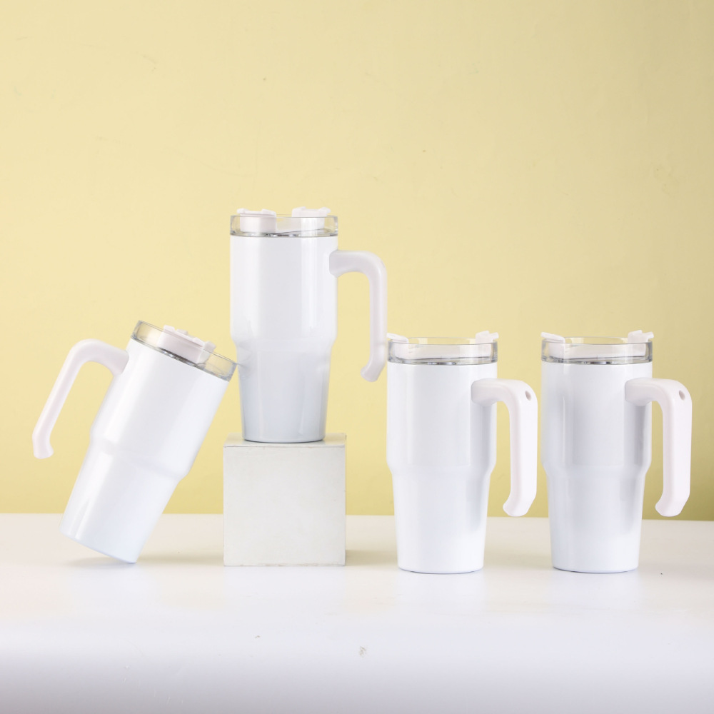 20oz White Sublimation Tumblers  With Handles