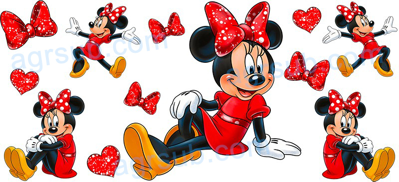 16oz UV DTF Disney Mickey Minnie-AB4-1184