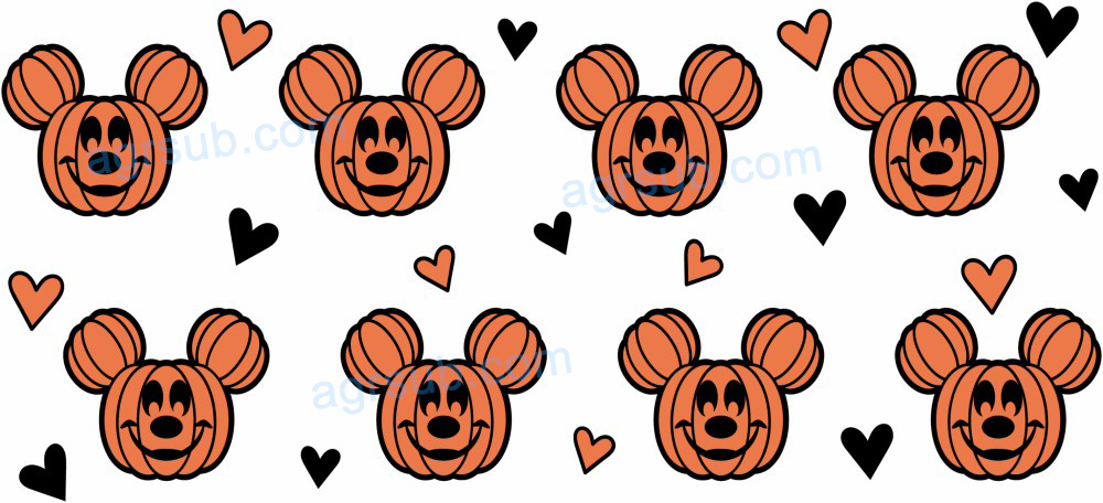 16oz UV DTF Disney Mickey Minnie-AB4-100