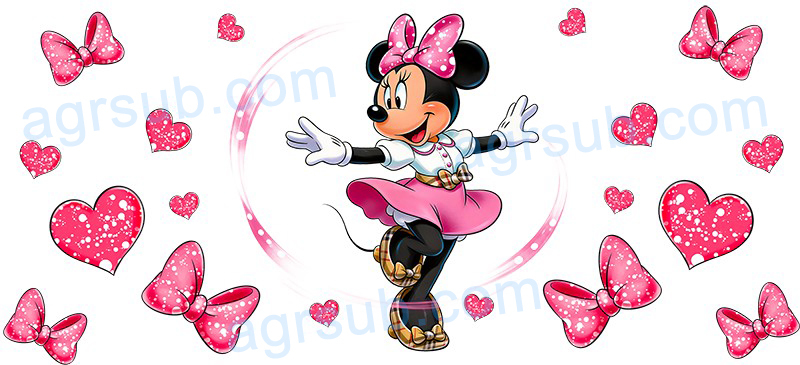 16oz UV DTF Disney Mickey Minnie-AB4-1200