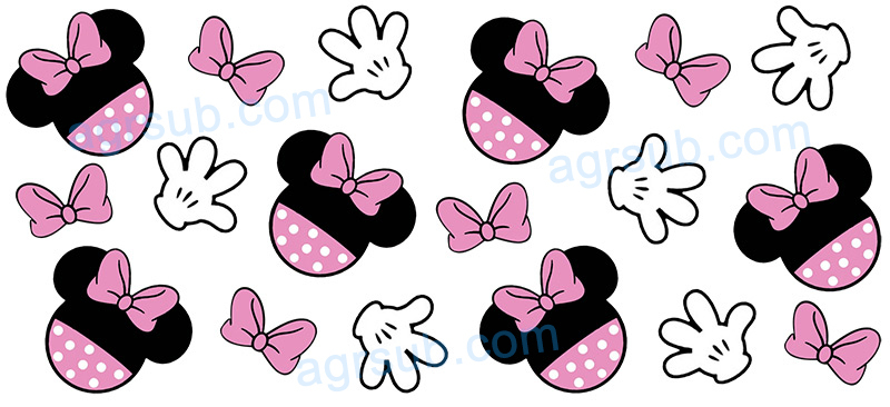 16oz UV DTF Disney Mickey Minnie-AB4-80