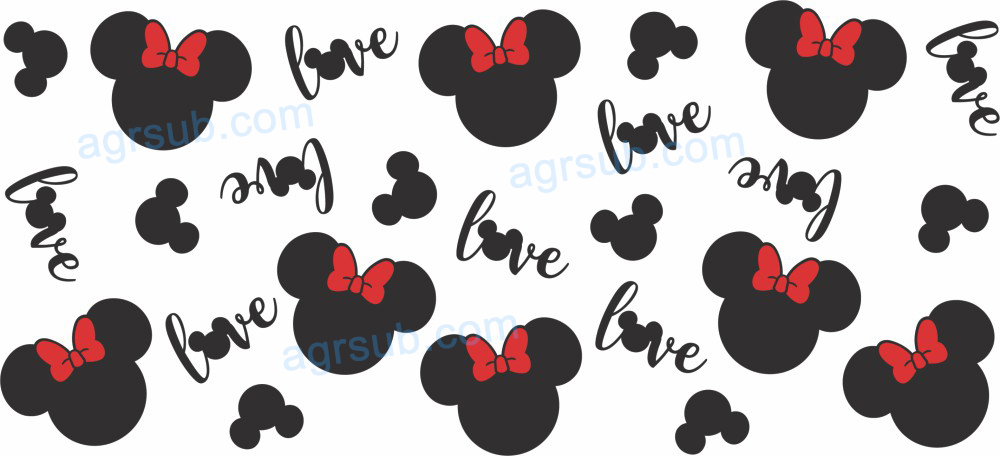 16oz UV DTF Disney Mickey Minnie-AB4-92