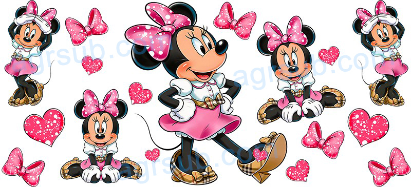 16oz UV DTF Disney Mickey Minnie-AB4-1190