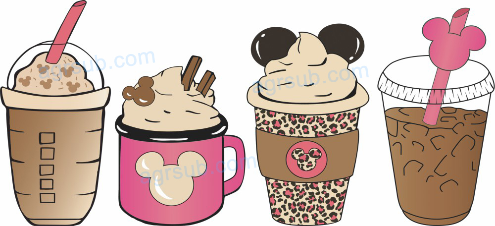16oz UV DTF Disney Mickey Minnie-AB4-83