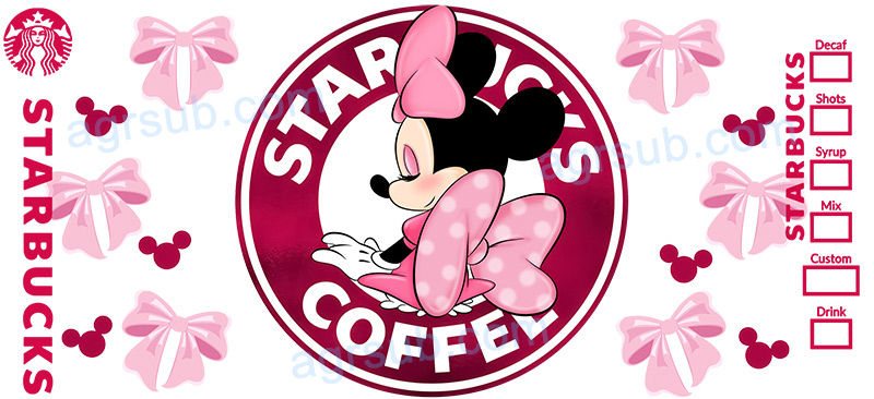 16oz UV DTF Disney Mickey Minnie-AB4-72
