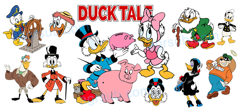 16oz UV DTF Disney Donald Duck Daisy Duck-AB4-75