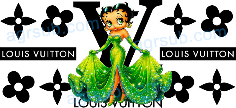 16oz UV DTF LV Louis Vuitton Betty Boop-AE1-747