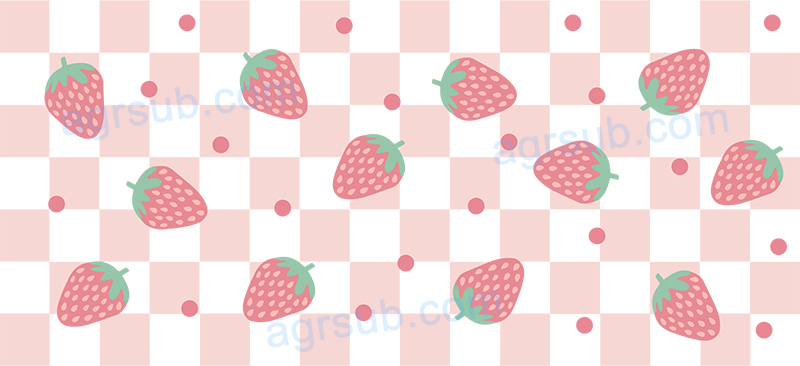 16oz UV DTF Strawberry-AF3-9