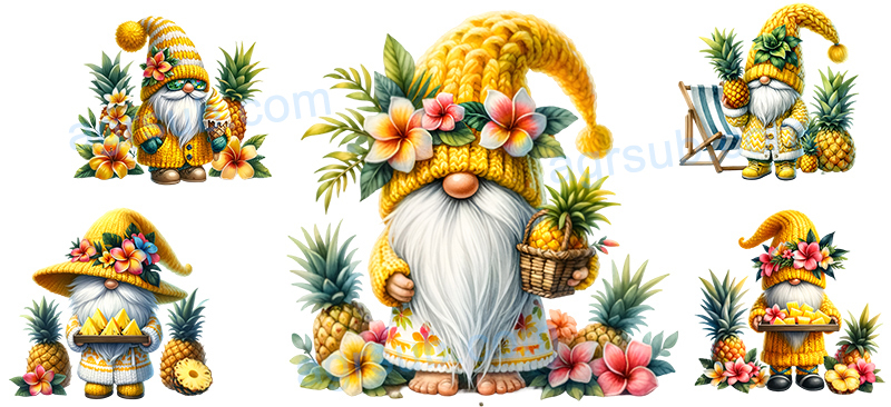 16oz UV DTF Pineapple-AF3-21