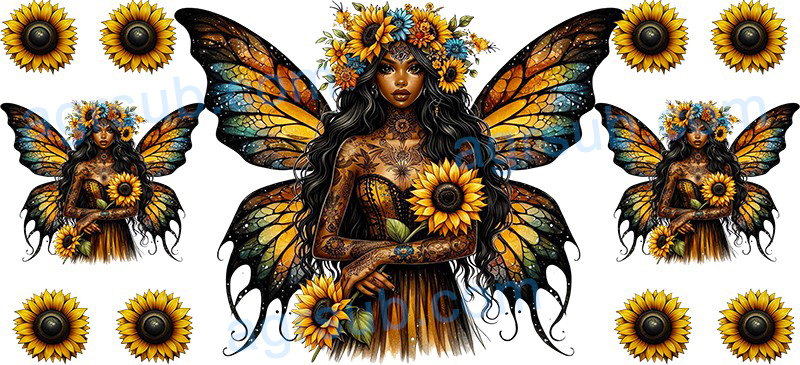 16oz UV DTF Butterfly Fairy-AG2-1269