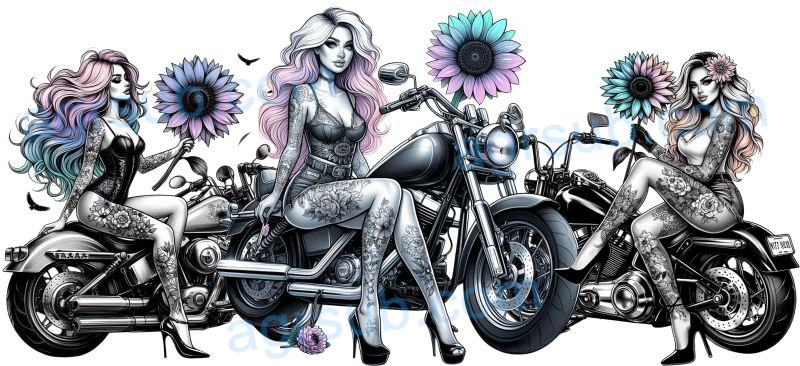 16oz UV DTF Biker Chic-AG2-35