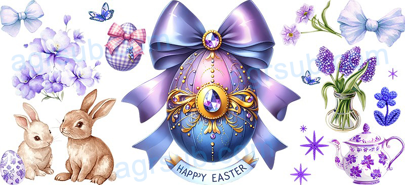 16oz UV DTF Easter Egg-AC4-1144