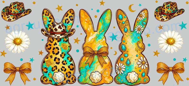 16oz UV DTF Howdy Easter-AC4-1201