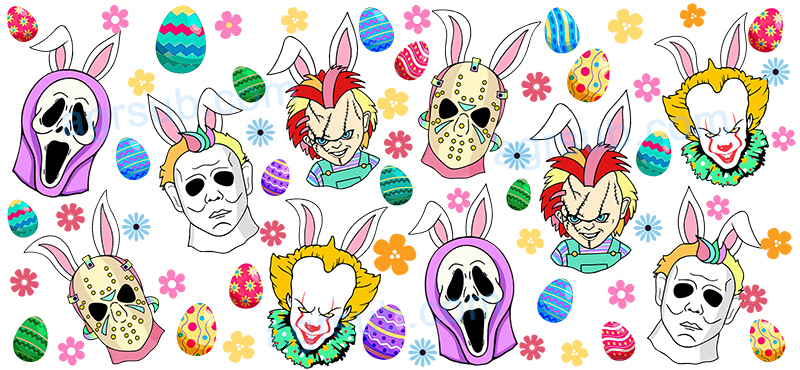16oz UV DTF Spooky Easter-AC4-42