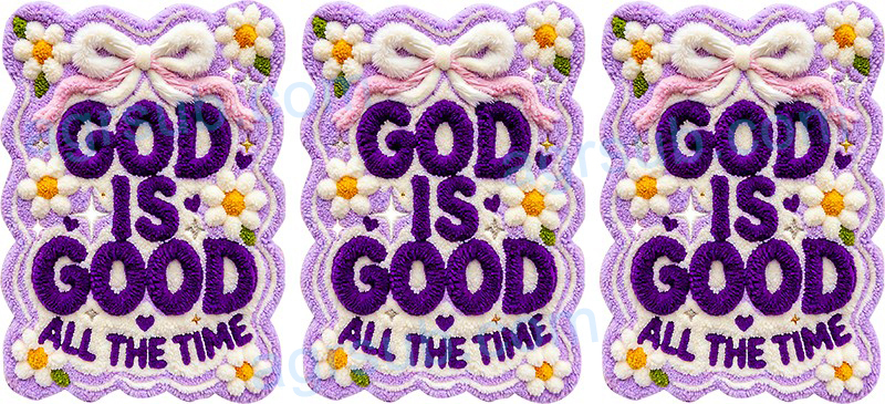 16oz UV DTF God is Good All The Time-AH4-1011