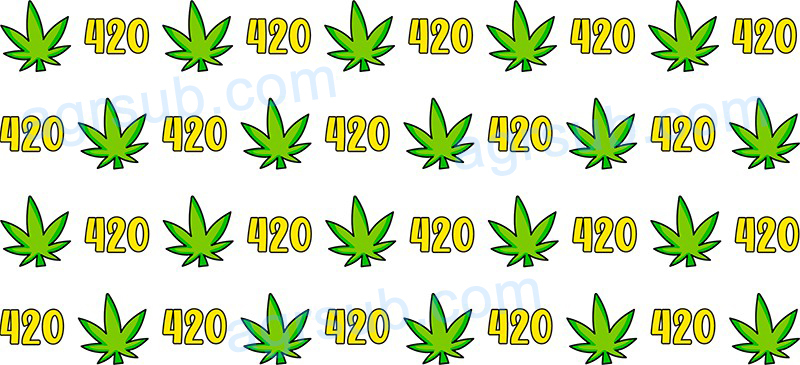 16oz UV DTF 420 Weed-AK2-802