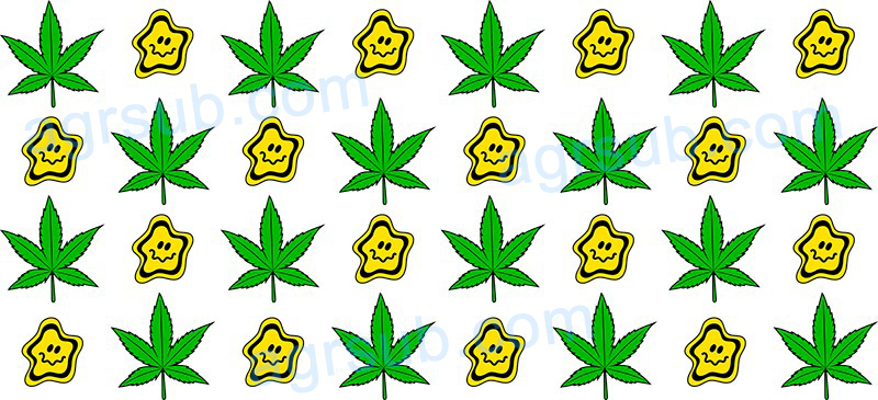 16oz UV DTF Weed-AK2-801