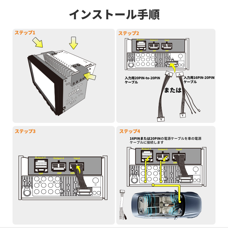 【ATOTO CA-AEC01 カーオーディオアンプ】