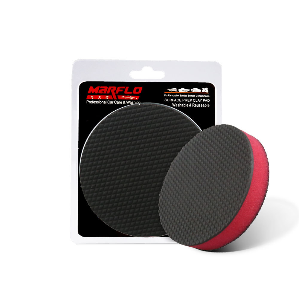 Accept custom 100mm magic clay pad, clay disco pad for car washing to removal contaminants from car paints