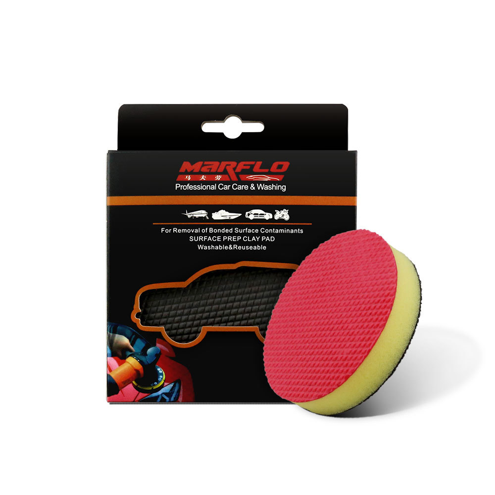 Custom magic clay pad for car washing to removal contaminants from car paints