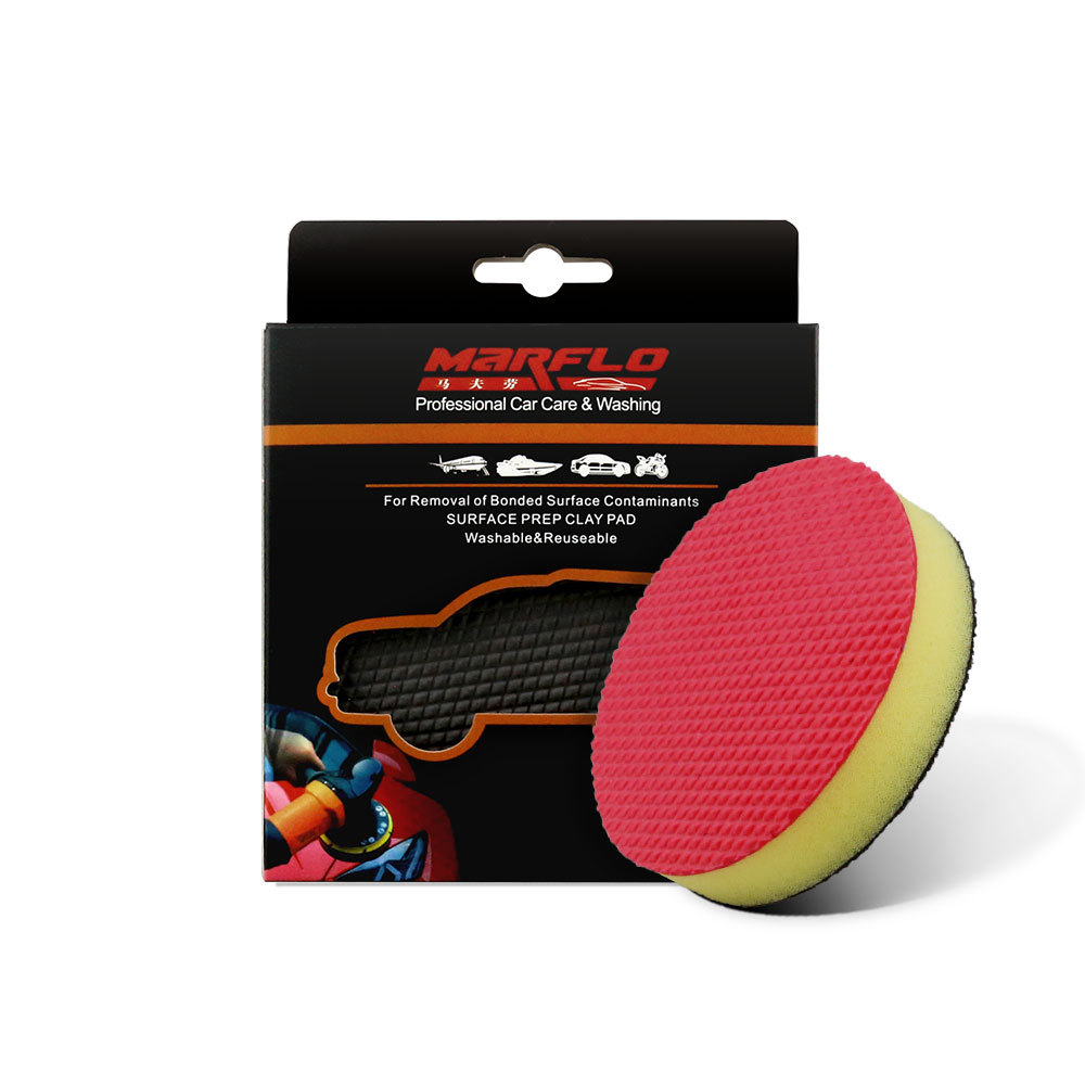 Accept custom 100mm magic clay pad, clay disco pad for car washing to removal contaminants from car paints