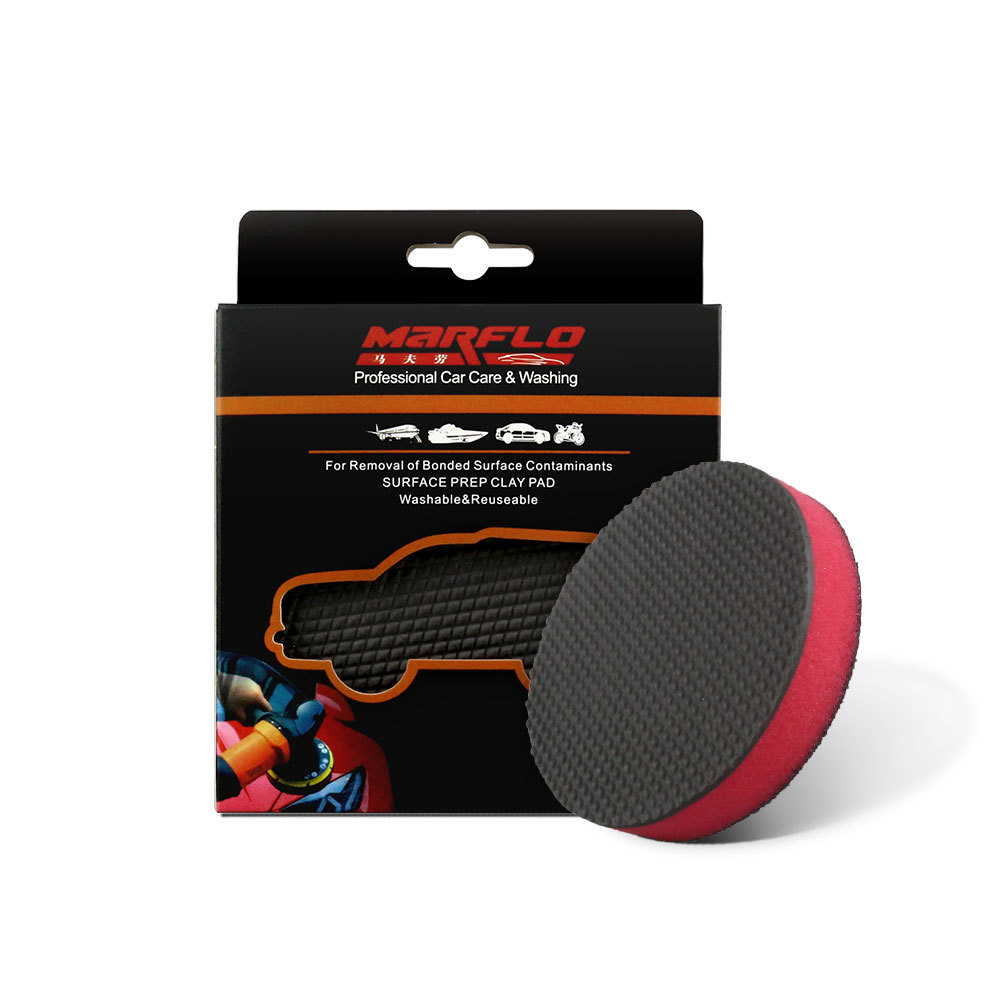 Accept custom 100mm magic clay pad, clay disco pad for car washing to removal contaminants from car paints